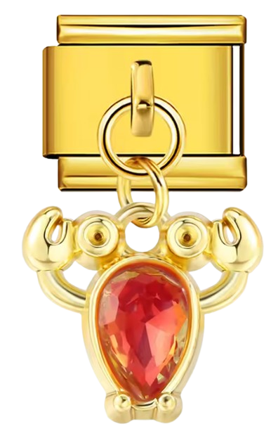 Charm Crabe Éclatant - Or