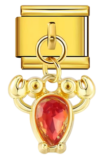 Charm Crabe Éclatant - Or